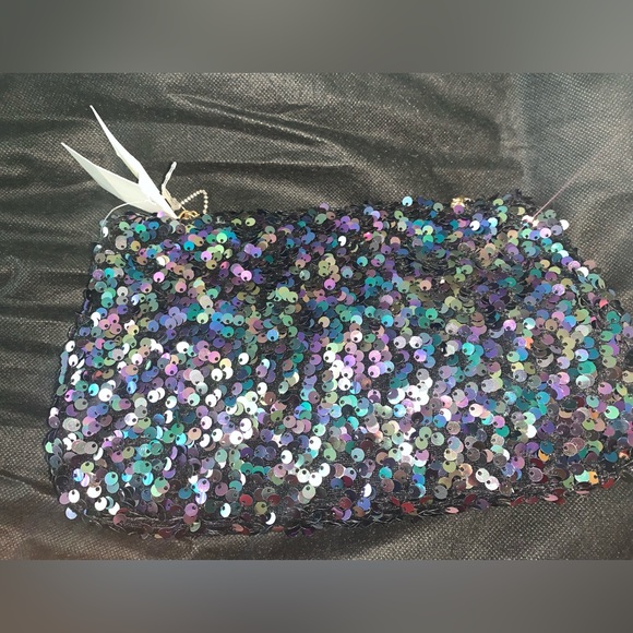 NWT Purple Multi-color Sequin Bag - Picture 3 of 4